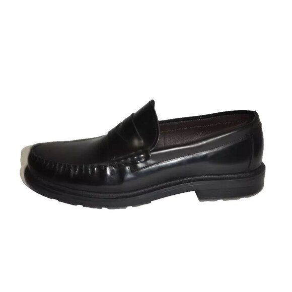 New! M By Bruno Magli Mello Penny Loafer Leather Black Size 11.5 M DD382 main image 8